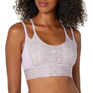 Reebok Women's Purple Leopard‎ Print Sports Bra Small